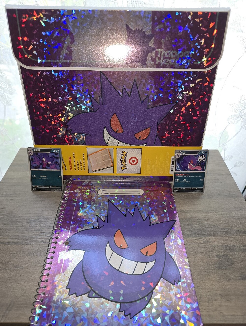 Pokémon x Target 30th Anniversary Collab Gengar Trapper Keeper & Mead Notebook